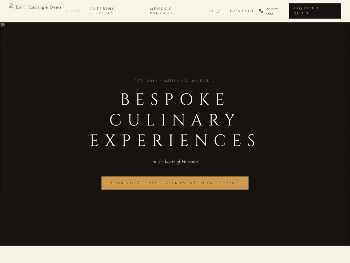 Feast Website Rebuild website screenshot
