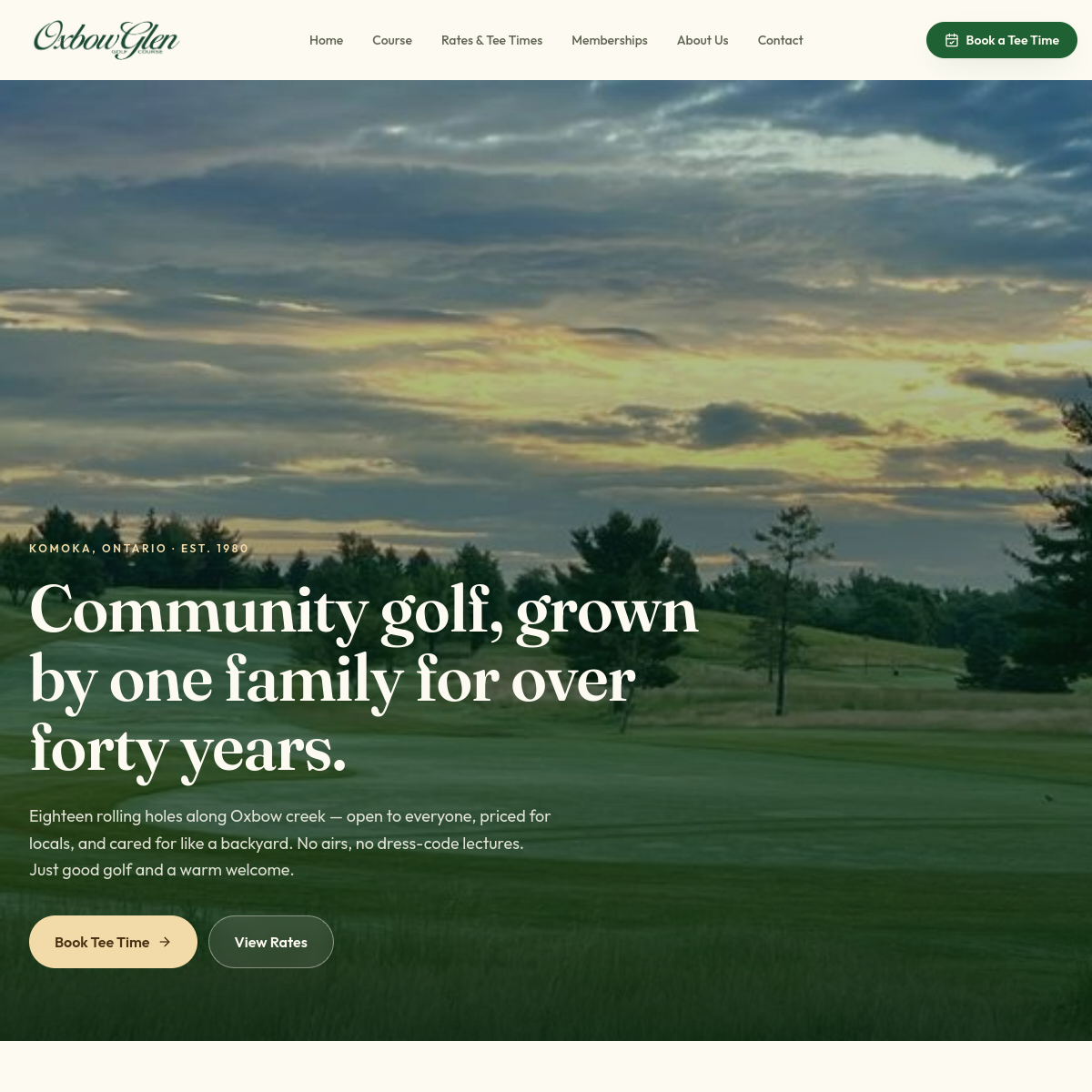 Oxbow Glen Golf Course