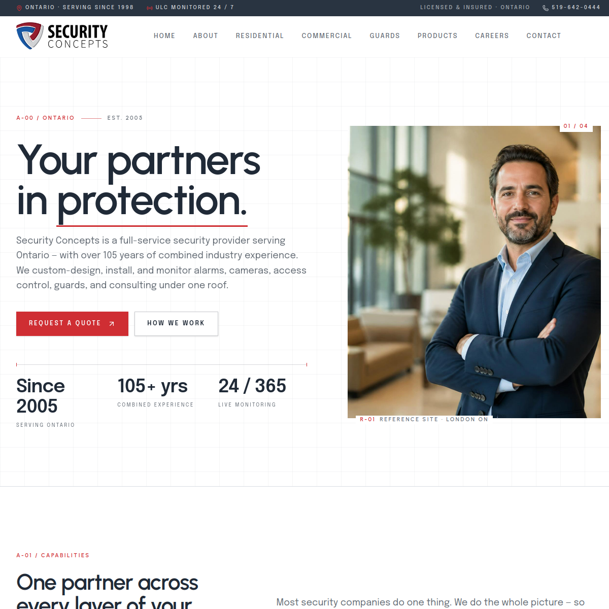 Security Concepts website screenshot