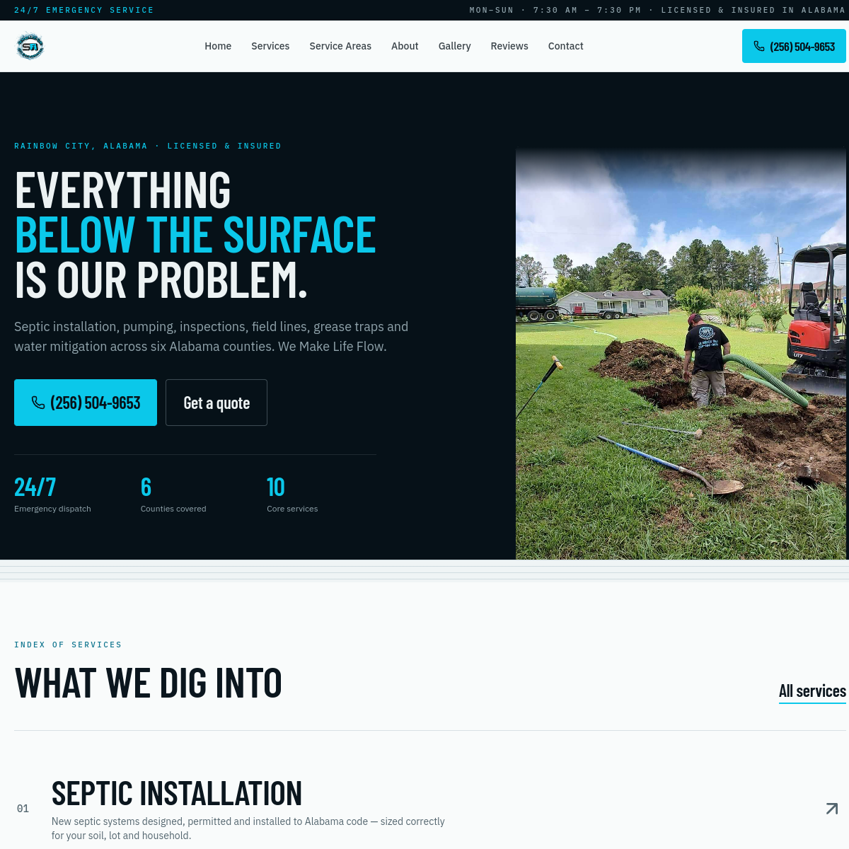 SFI Environmental website screenshot