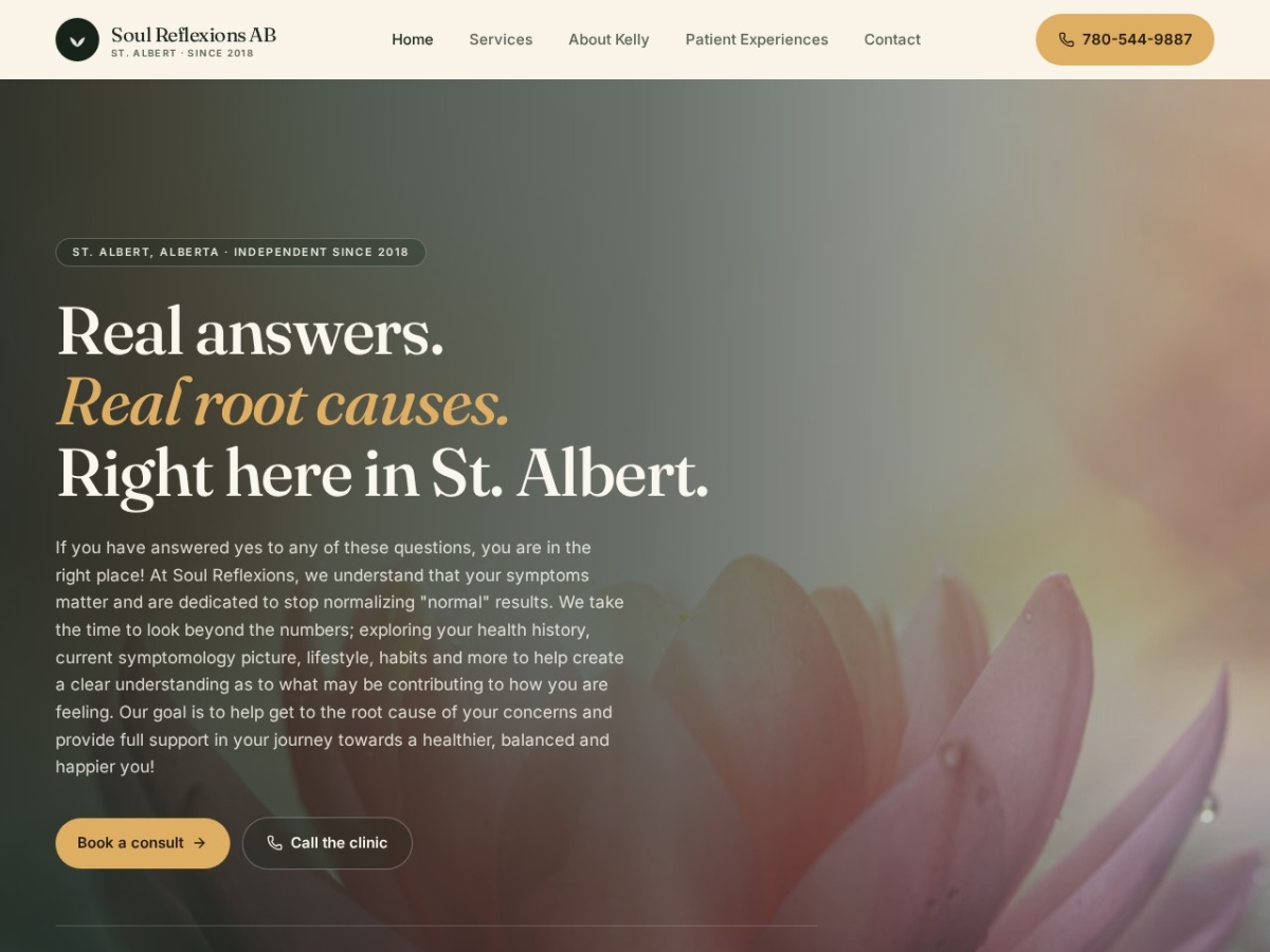 Soul Reflexions AB website screenshot