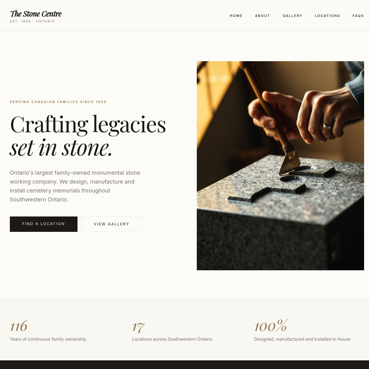 Monument Makeover website screenshot