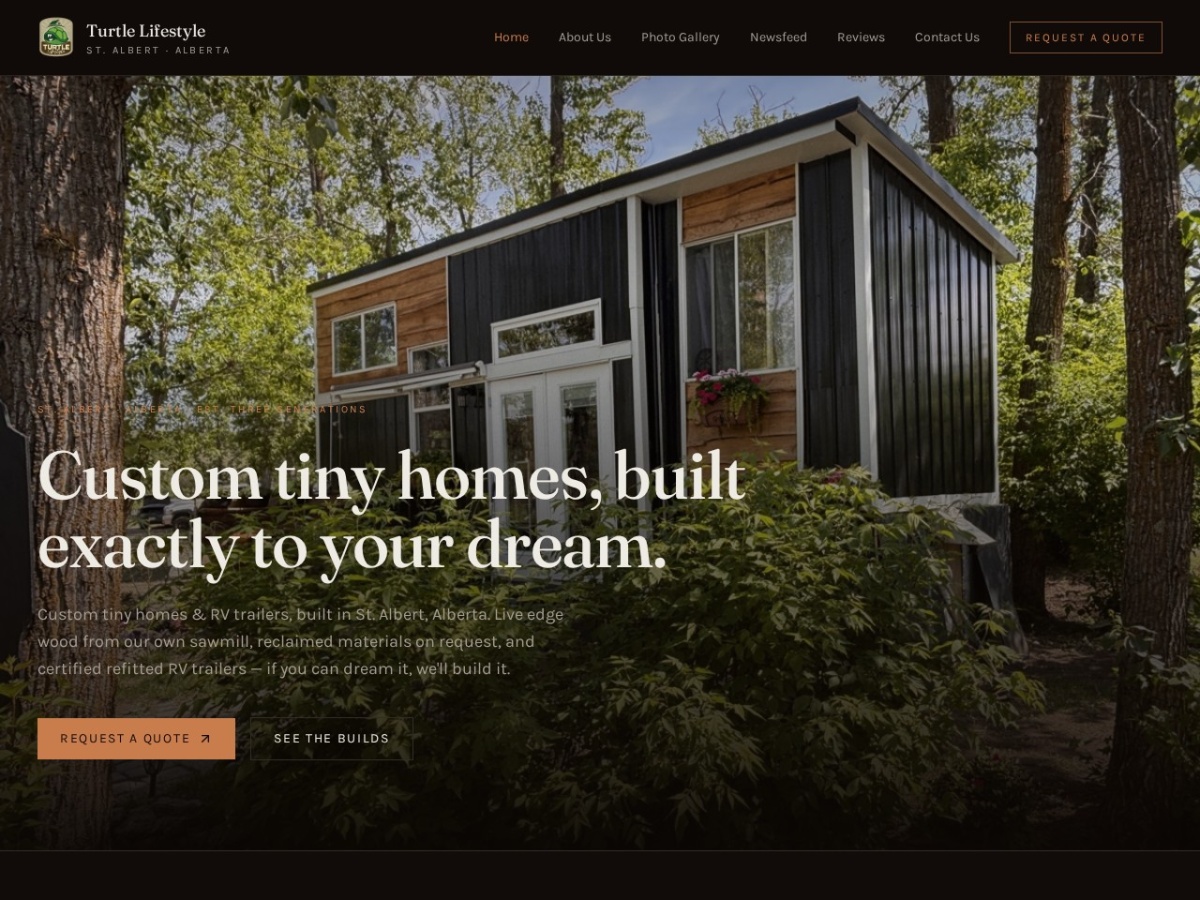 Turtle Lifestyle website screenshot
